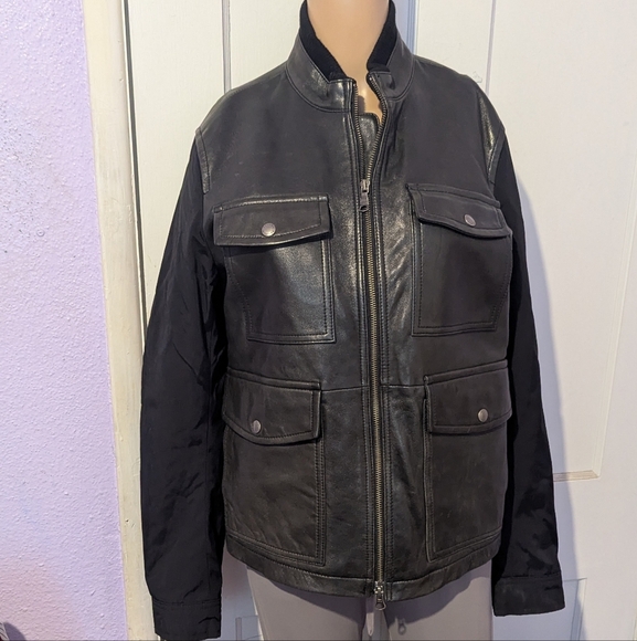 Banana Republic Black Military Field Jacket - Picture 2 of 5